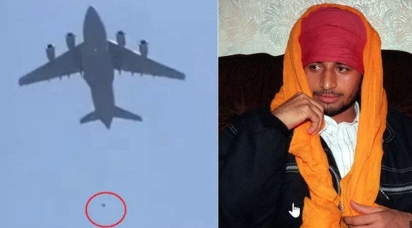 What are some lesser-known incidents of people falling from airplanes
