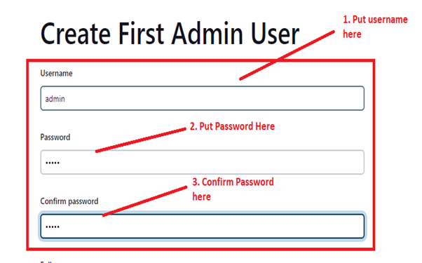 Create Admin User