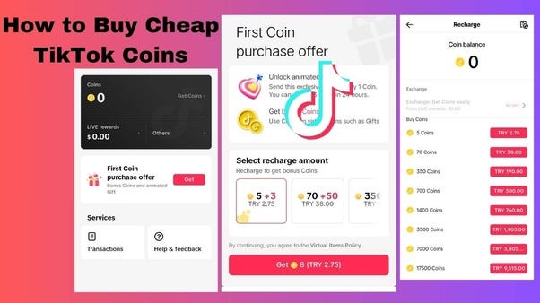 How to Recharge and Buy Cheap TikTok Coins Guide in 2024