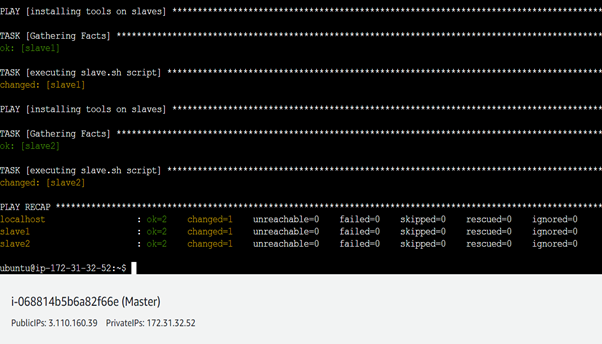 Ansible Script Running