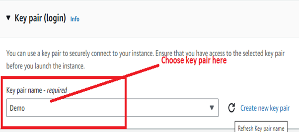 Choose Key Pair