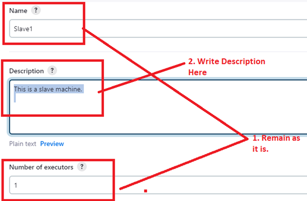 Choose Slave Name & Description