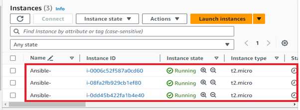 Instance in the “Running” State