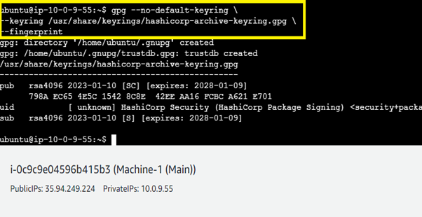 Verify the Key’s Fingerprint