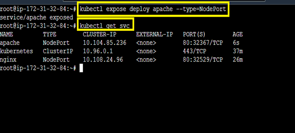 Deploy Apache on NodePort