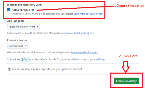 Add a README File & Create Repository