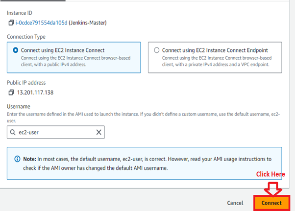 Connect the Instance