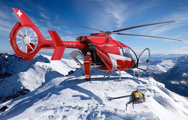 Can a helicopter fly to the top of Mount Everest-
