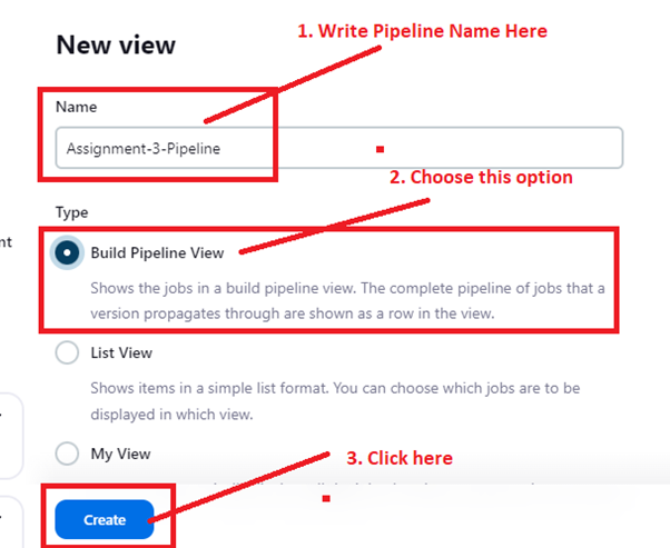 Create Pipeline