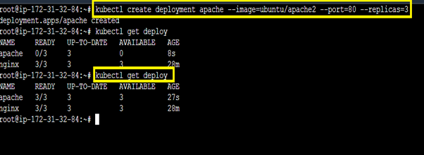 Apache Deployment With 3 Replicas