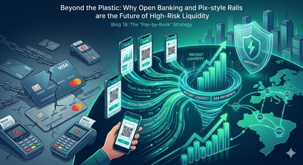 Beyond the Plastic: Why Open Banking and Pix-style Rails are the Future of High-Risk Liquidity