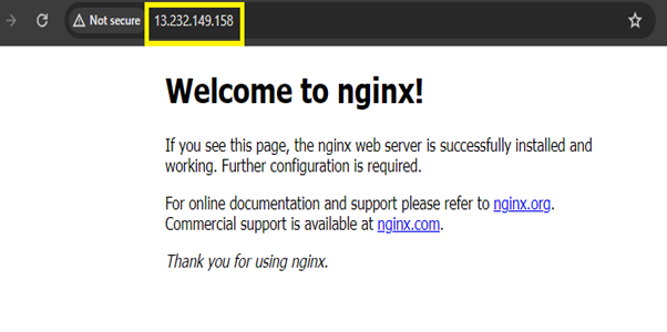 NGINX Installed