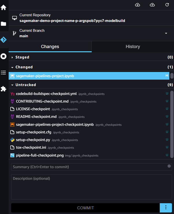 Sagemaker pipeline git integration and project directory structure