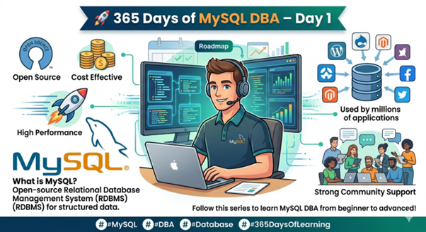 Starting my journey to share MySQL knowledge for beginners.