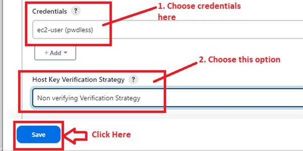 Save Credentials