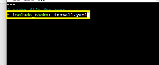 Include the install.yaml to main.yml