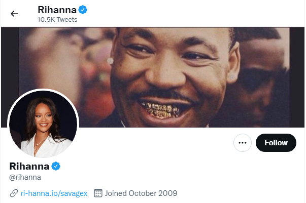 Rihanna Twitter Handle