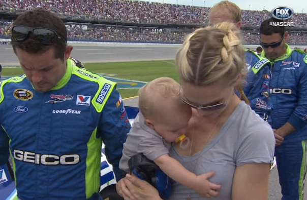 Casey Mears Baby Grabs Mommy Boobs