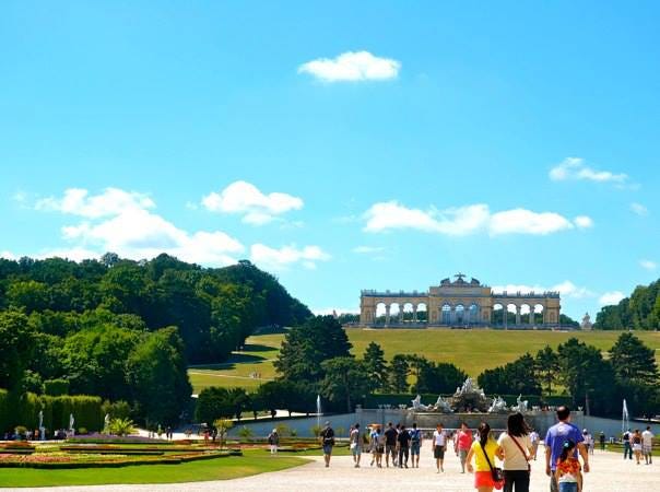 Gloriette in the distance