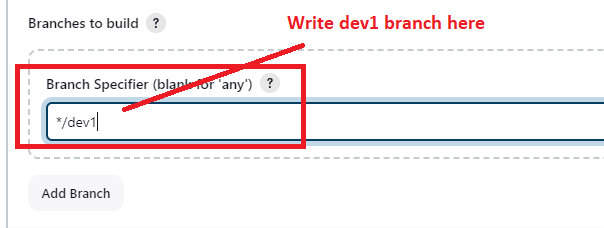 write dev1 branch here