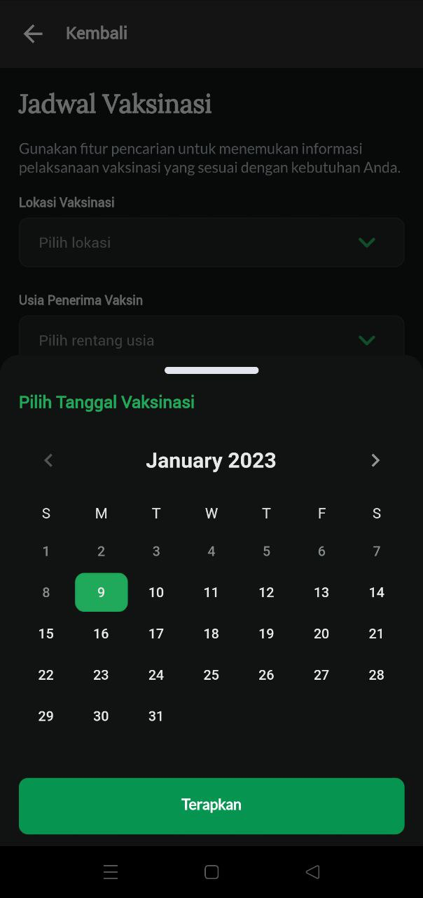 date picker/calendar non editable