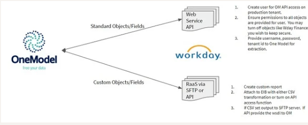 Two Types of Connection between Workday and OneModel