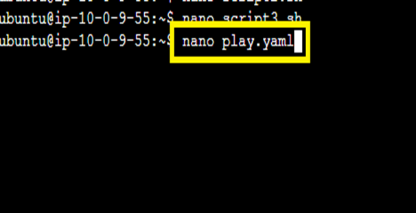 Create the play.yaml file