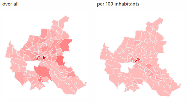 St. Georg is the most dangerous district of Hamburg.