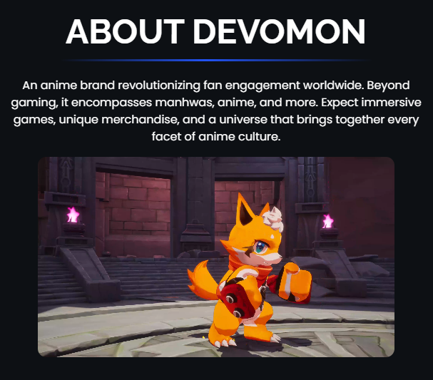 DEVOMON: REDEFINING THE ANIME AND GAMING EXPERIENCE THROUGH BLOCKCHAIN