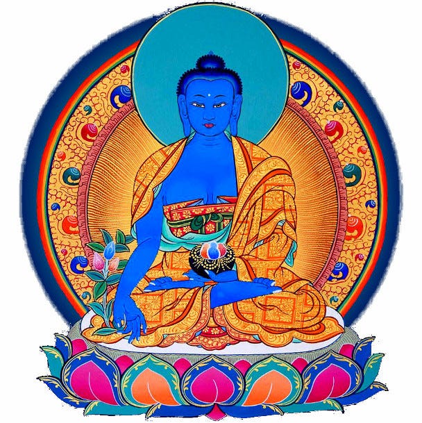 The Medicine King Buddha heals spirit
