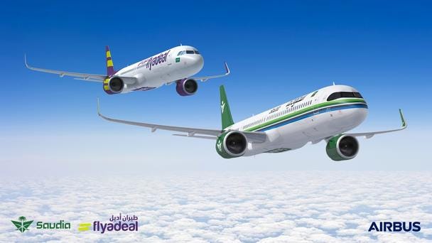 Saudia Group orders 105 A320neo Family aircraft to support Saudi Arabi