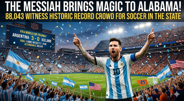 Argentina Wins as Messi Scores in a Cameo Appearance in Front of 88,000 Fans in Alabama