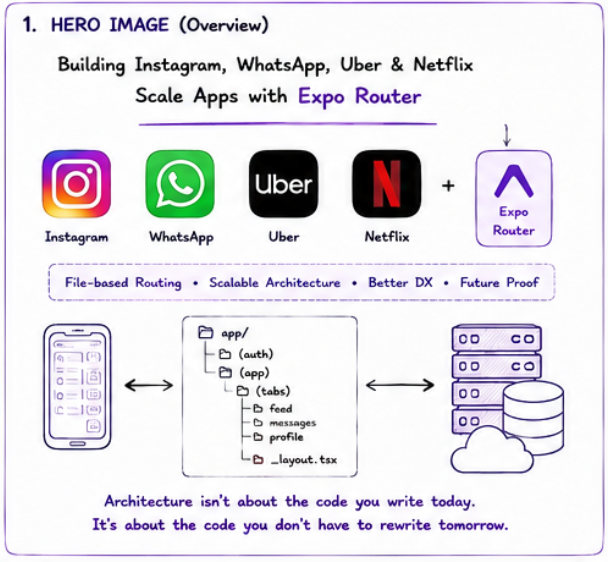 How Instagram, WhatsApp, Uber & Netflix Would Be Built Today Using Expo Router