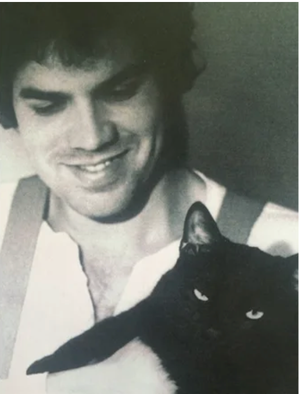 Image of Frank Stanford with black cat