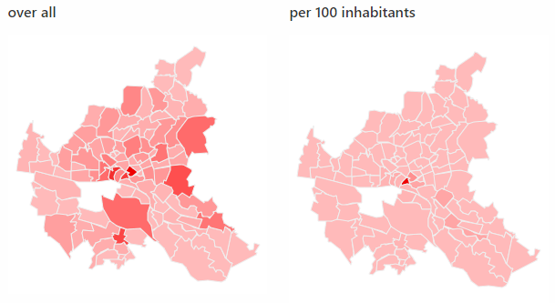 St. Georg is “in the lead” in terms of thefts.