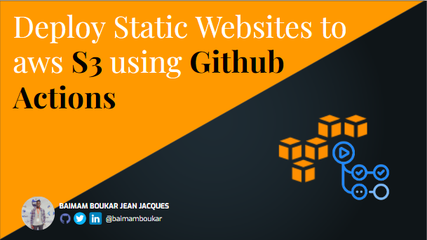 Cover Image for an Article Titled Deploy static websites to AWS S3 via CI/CD with GitHub Actions