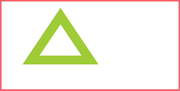 By declaring it as a path and telling it to close the path, it finishes the triangle for us.