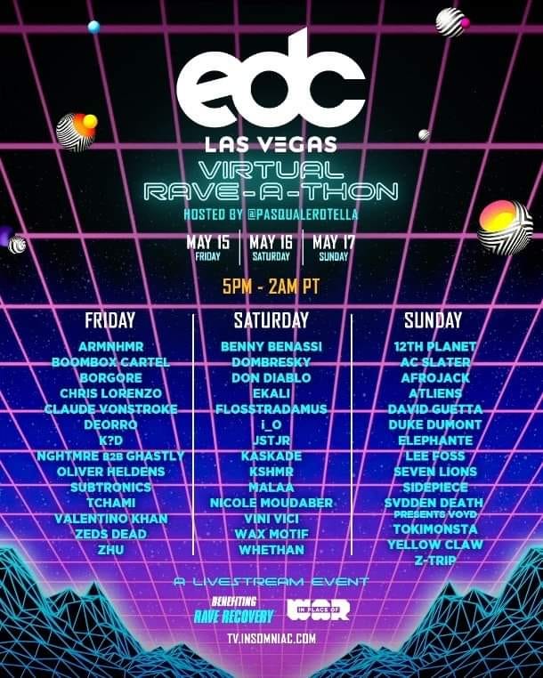 (Official EDC 2020 DJ list, Insomniac Events)