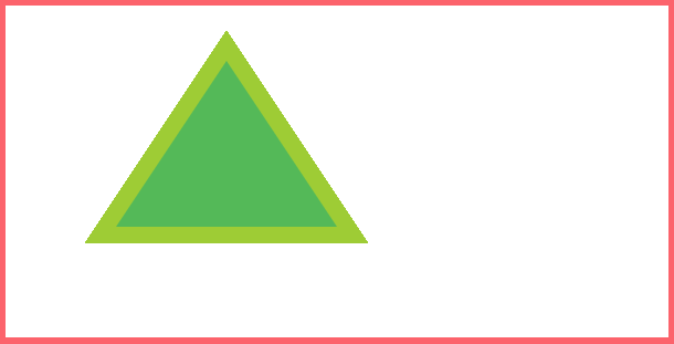 The 2 additional lines of JavaScript fills in our equilateral triangle with a color of our choosing.