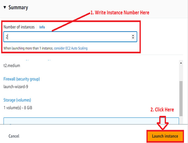 Select Number of Instances