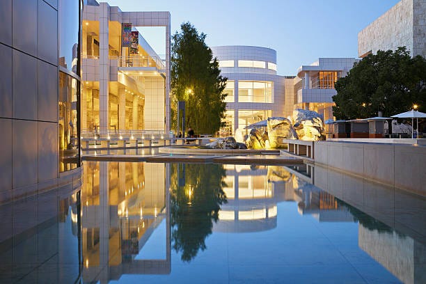 A photo of the Getty Museum