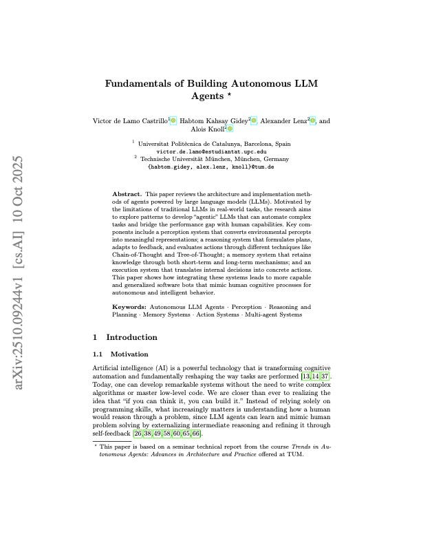 TUM latest: full analysis of LLM Agent architecture