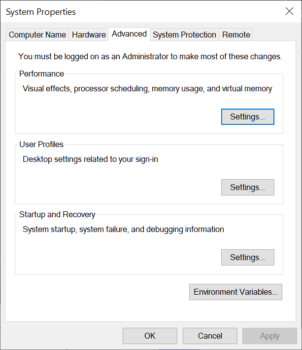 Window System Properties