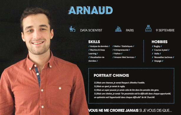 Infographie d’Arnaud, Data scientist à Linkvalue