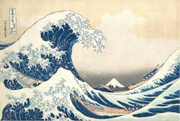 Figure 1. Katsushika Hokusai Under a Wave at Kanagawa (1829)