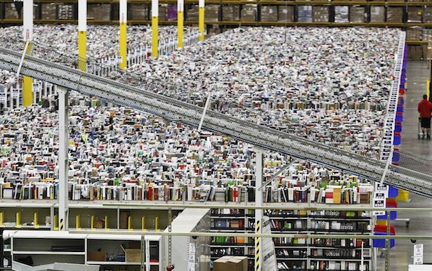 One of Amazon’s hundreds of fulfilment centers