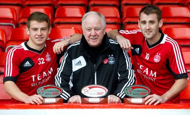 Craig Brown with Niall McGinn at Aberdeen