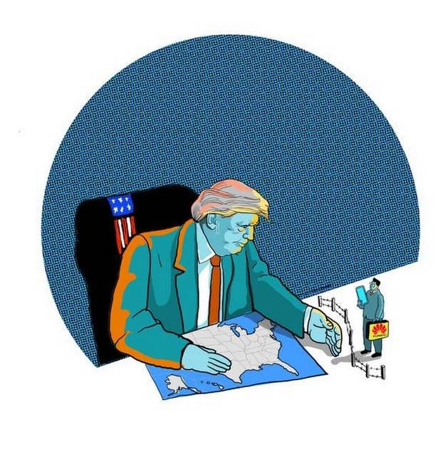 [Trump editorial cartoon] (n.d.). Retrieved [June 13, 2020] from https://www.thehindu.com/sci-tech/technology/gadgets/huawei-