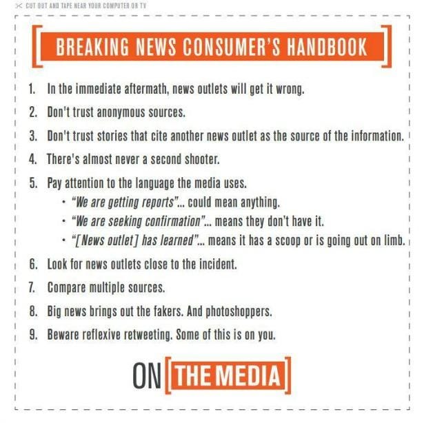 Breaking New’s Consumers Handbook nine-point checklist; fully detailed on site.