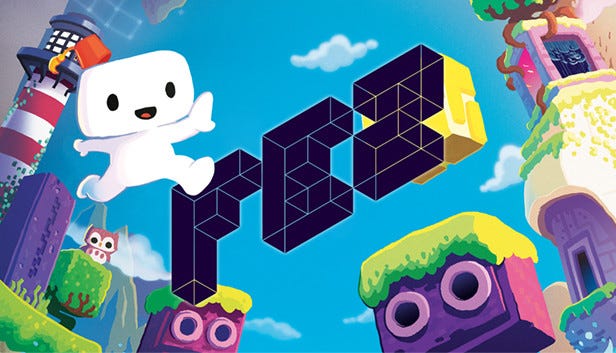 Colorful Fez promo artwork for the game.